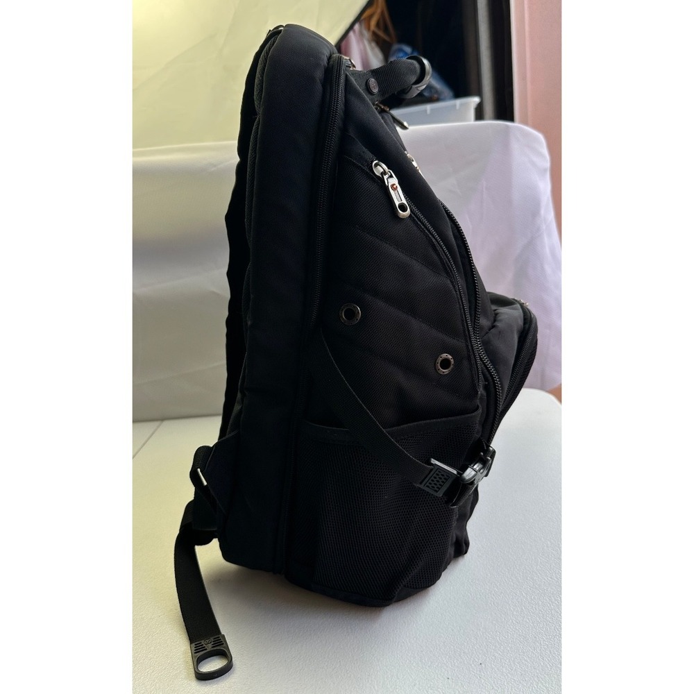 SwissGear 1900 ScanSmart Laptop Backpack Black 19x14x6 Airflow Multi Pockets Zip - Picture 4 of 16